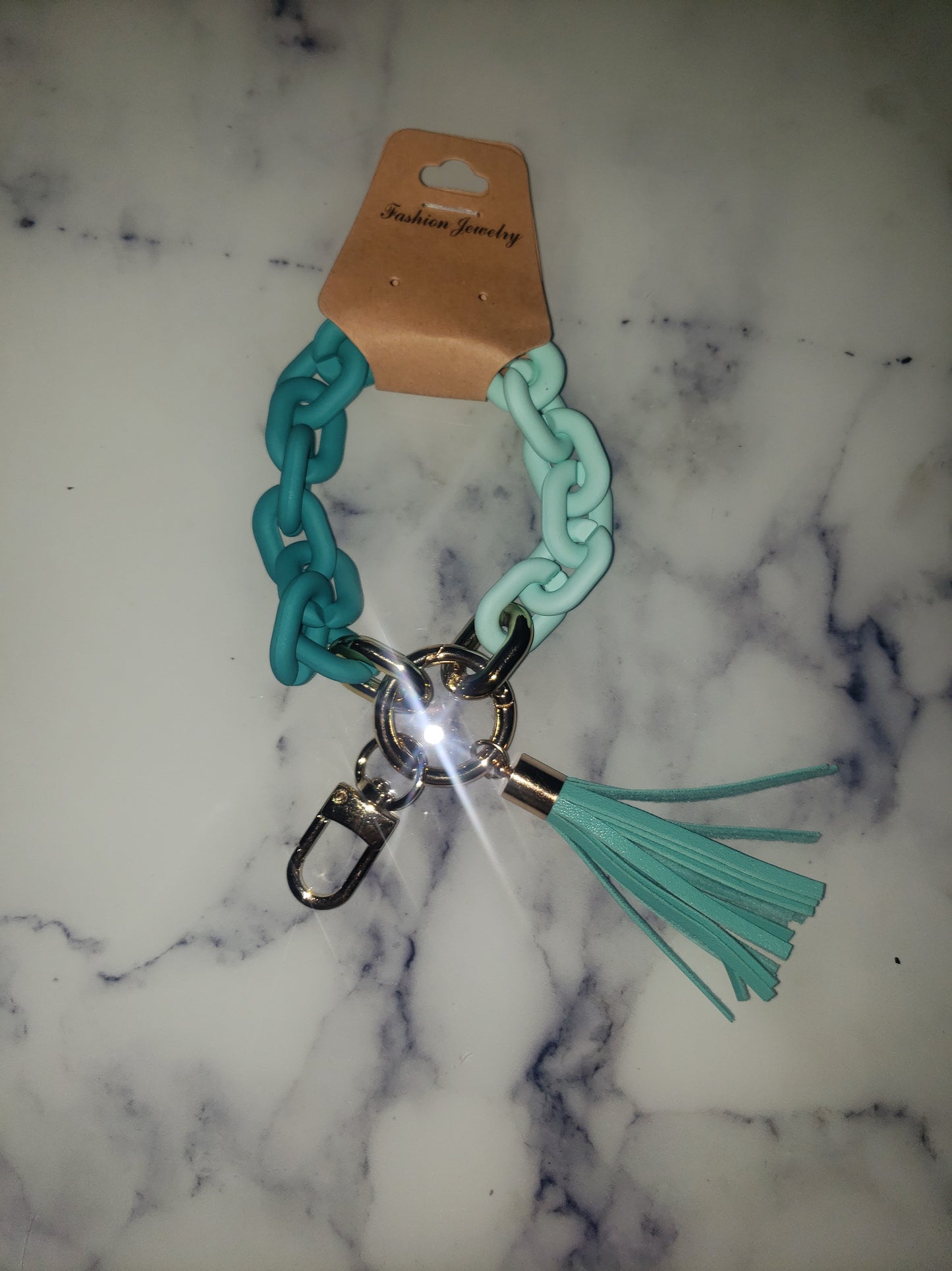 Soft Matte Chunky Links Keychain